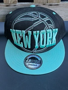 New York Mets Hat Adult Snapback Teal Black Baseball Cap Embroidered KBETHOS - Picture 1 of 6