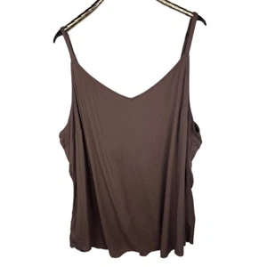 NWT TORRID Brown Essential Cami Deep Taupe Tank Top Blouse Size 5X MSRP $39.50 - Picture 1 of 8