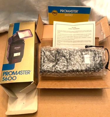 PROMASTER 5600 Dedicated Thyristor Electronic Flash New in Box NIB - Image 1 of 4