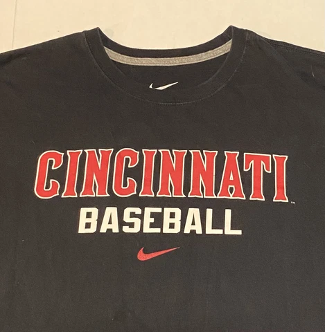 Nike Cincinnati Reds T-Shirt Men’s XXL Black MLB Baseball Genuine Nice Clean Cover