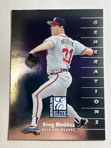 1998 Donruss Elite - #122 Greg Maddux Atlanta Braves Generations Parallel - Picture 1 of 2