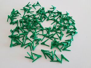 100 Lego Pflanzen Gras Blumenstiele/Gräser mit Stift 3 stielig grün 24855 NEU 
