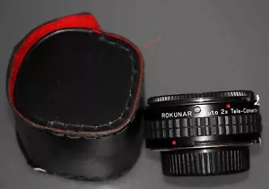 Vintage Rokunar Auto 2x Tele-converter 4E/MC M/MD - Picture 1 of 1