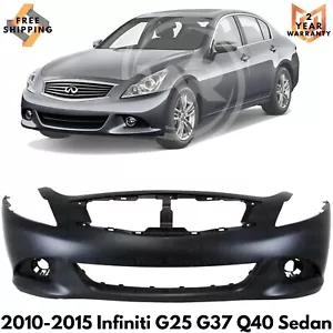 NEW Primered Front Bumper Fascia for 2010-2015 Infiniti G25 G37 Q40 Sedan 10-15 - Picture 1 of 9