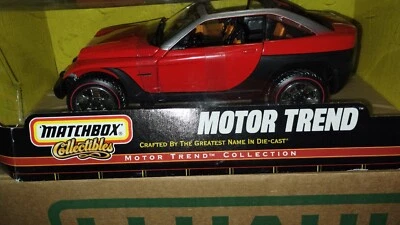 Matchbox Motor Trend Red Jeep Jeepster Vehicle 1:18 scale DieCast model bad box - Image 1 of 2