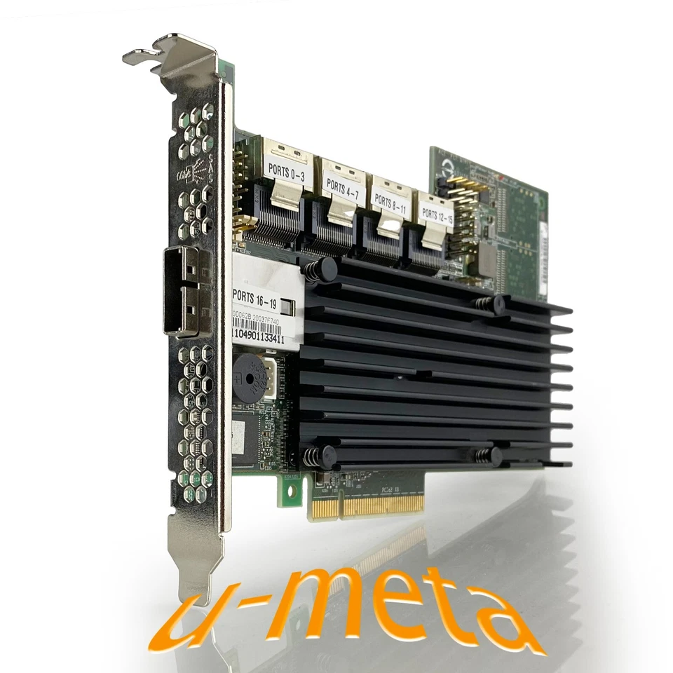 LSI SAS 9280-16i4e 6Gb/s 20 Ports PCIe 2.0x8  RAID Controller L5-25343-06 - Image 1 of 3