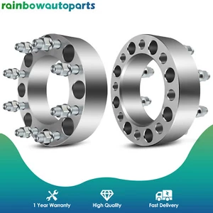 2PC 2" 8x6.5 Wheel Spacers 9/16"x18 for Dodge Ram 2500 3500 Ford F-250 F-350 - Picture 1 of 9