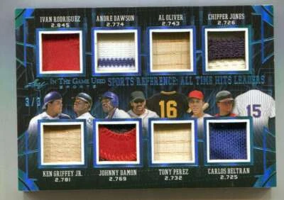 Parche camiseta murciélago 2024 ITG Rodriguez Chipper Griffey Aparicio Alomar Dawson 16/3 Foto 1 de 2