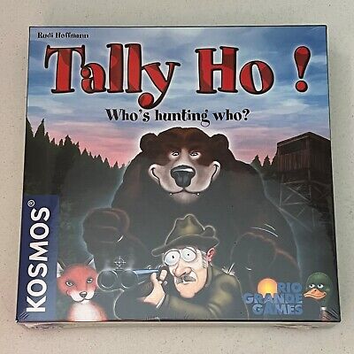 Rudi Hoffman/Rio Grande Games TALLY HO! Who's Hunting Who? Board Game New Sealed • 38.63$