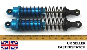 Blue Aluminium Shock Absorbers RC buggy/model 122mm 114mm x 20mm 1/8 scale - Picture 1 of 3