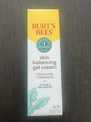 Burts Bees Clear and Balanced Skin Gel Cream 1.8 oz. *NEW* - Image 1 of 4