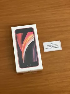 New Sealed Apple iPhone SE 2 (2020) 128GB Red 4G Unlocked 4.7” Genuine UK Model - Picture 1 of 5