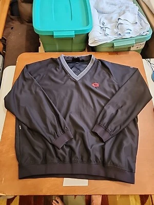 Ashworth Weather Systems UGA Logo Men's XL L/S Black V-Neck Pullover EUC. GB29 - Image 1 of 4