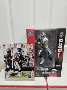 MCFARLANE SERIES ONE 12" INCH JERRY RICE RAIDERS ACTION FIGURE NFL Autograph Pho - Picture 1 of 9