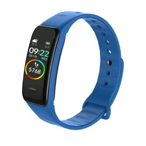 Waterproof Smart Bracelet With Colour Screen - Ip67 - Blue - Picture 1 of 14