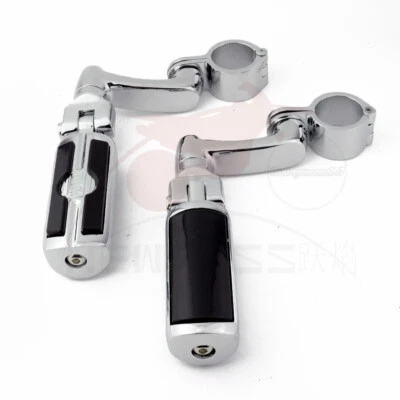 Abrazadera de montaje de estriberas de carretera de 32 mm 1,25" para Harley Cruiser Bobber Foto 1 de 4