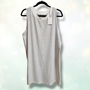 A New Day Women’s Size XXL T-shirt Sleeveless Dress - Striped Black/white - Picture 1 of 10