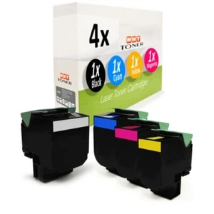 4x MWT Cartouche pour Lexmark CX-317-dn CS-417-dn CX-517-de Multipack - Imagen 1 de 2