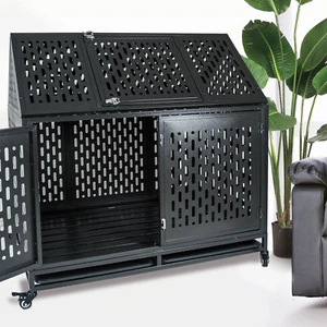 Heavy Duty Dog Crate Cage Kennel for Large and Medium Dogs Metal Pet Playpen - Picture 1 of 11