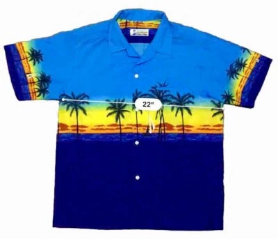 Shoreline Hawaii Mens Vintage Hawaiian Shirt Size M Made in USA - Image 1 of 4