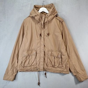 Polo Jeans Jacke Damen groß braun leicht Taschen mit Kapuze - Bild 1 von 14