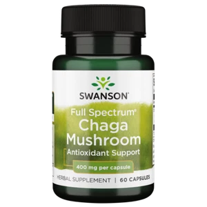 Swanson Full Spectrum Chaga Mushroom 400 mg 60 Capsules - Picture 1 of 6