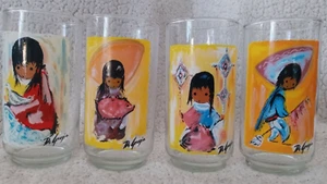Vasos de arte vintage De Grazia - Southwest Art - Juego de 4 - Imagen 1 de 6