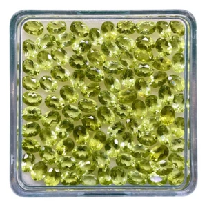 3 einzelne echte Peridot oval geschliffen ca 2,8 x 3,8 mm Pakistan oval facet c - Bild 1 von 5