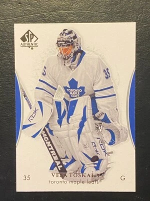 Vesa Toskala 2007-08 Upper Deck SP Authentic #21 Toronto Maple Leafs - Image 1 of 2
