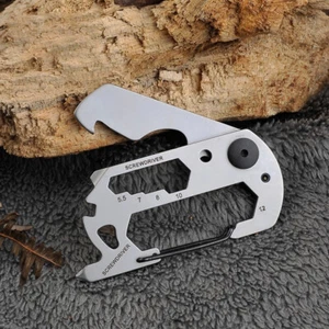 Multifunction Climbing Carabiner EDC Keychain Gear Outdoor Tools Camping-yk - Bild 1 von 10