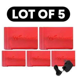 LOTE DE 5 aparatos cortafuegos WatchGuard Firebox T30 modelo HW BS3AE5 con adaptador - Imagen 1 de 11