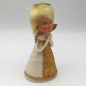 Bambola di Natale Vintage Angelo Ornamento Mensola SitterMCM GIAPPONE - Foto 1 di 7
