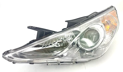Left driver headlight & light bulbs for 2011 2012 2013 2014 Sonata SE & LIMITED - Image 1 of 2