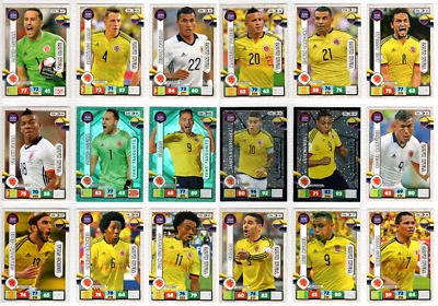 CONJUNTO COMPLETO DE CARTÕES DE TIME DE FUTEBOL COLOMBIANO 18/18! - Panini Copa do Mundo FIFA 2018 - Imagem 1 de 4