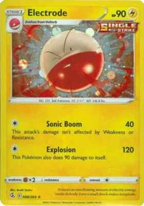 Tarjeta Pokémon Electrode 088/264 Cosmos Holo Fusion Strike Promo casi nueva - Imagen 1 de 1