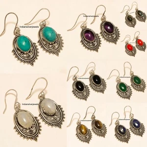 Beautiful Stone Earrings Gemstone Handmade Fashion Jewelry Gift Someone ISJE24 - Picture 1 of 10
