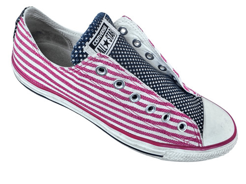 Converse Chuck Taylor All Star Low 4 luglio uomo 8 donna 10 rosso bianco blu unis