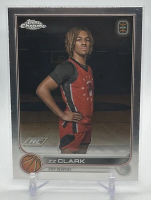 ZZ Clark RC 2023 Topps Chrome Overtime Elite #24 ROOKIE OTE NBA - Image 1 of 2