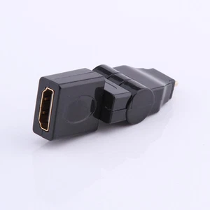 360° Swivel Angle Micro HDMI Male Standard HDMI Female Adapter Converter two-way - Picture 1 of 4