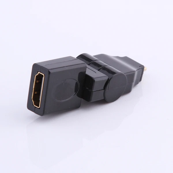 360° Swivel Angle Micro HDMI Male Standard HDMI Female Adapter Converter two-way - Image 1 of 4