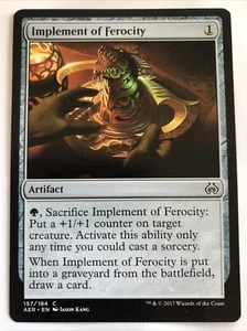 MTG Aether Revolt Implement Of Ferocity 157/184 NM - Picture 1 of 2