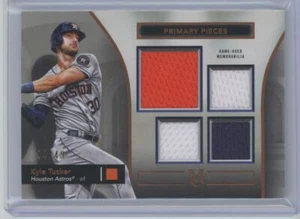 2024 TOPPS MUSEUM PEZZI PRIMARI KYLE TUCKER /49 #SPPQ-KT 3 COLORI QUAD PATCH - Foto 1 di 2