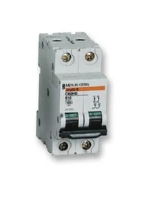 Schneider/Merlin C60HB201 MCB 1A Double Pole C60H Type B Multi9 - Picture 1 of 1