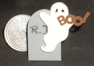 Tombstone Ghost Vintage Portico Decorazione Halloween 1:12 Miniatura Carradus #7027 - Foto 1 di 4