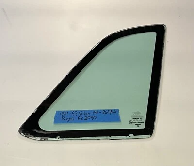 VOLVO 144-264 1981-1993 4 PUERTAS LADO PASAJERO VENTILACIÓN TRASERA CRISTAL USADO Foto 1 de 3