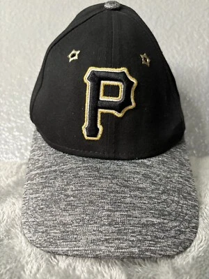 Gorra de béisbol Pittsburgh Pirates para mujer negra de algodón elástica New Era Foto 1 de 4