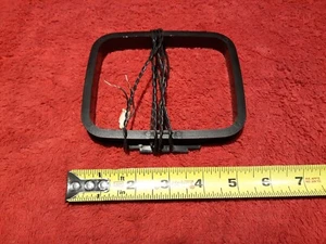 #3)   1 each, AM Loop Antenna Hanging Type. 5.25" x 4.5". Bare wire ends. - Picture 1 of 1