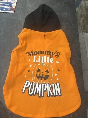 Sudadera con capucha Mommys Little Pumpkin, perro, disfraz de Halloween, ropa, vestir talla M Foto 1 de 4