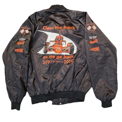 Jaqueta vintage tamanho GG anos 70 corrida vintage MV etiqueta esportiva 1975 tamanho M - Imagem 1 de 4