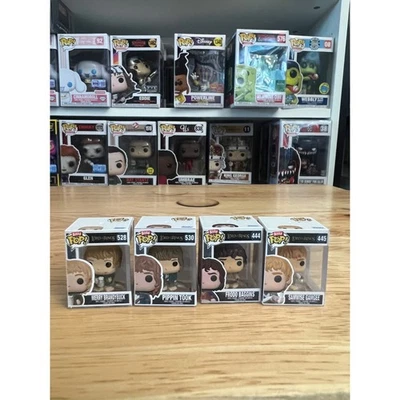 4 BITTY Hobbit 1-Inch Funko Pops Frodo Baggins Sam Merry Pippin Lord Rings LOTR - Image 1 of 4